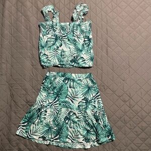 Madden Girl 2 Piece Set - Palm Front Halter & Skirt. NWT, Various sizes